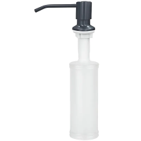 Дозатор для моющего средства врезной DIS-01/SUS304/NANO-BLACK/300ml (ZX5885)